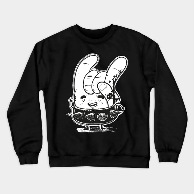 Cute and funny Heavy Hand Crewneck Sweatshirt by Curvilineo